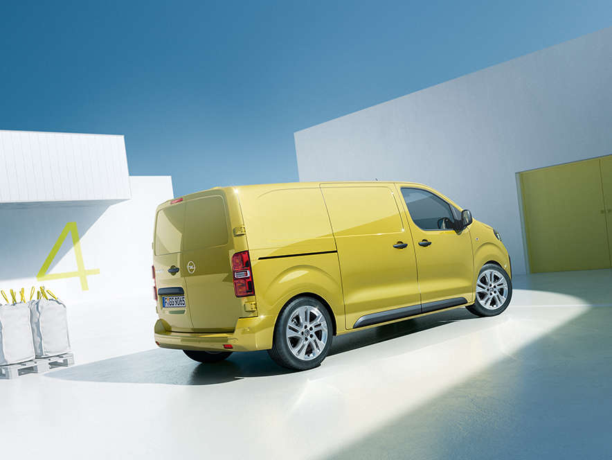 Задній боковий вид нового Opel Vivaro